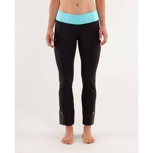 Lululemon Runnin With My Homies Pant - Black/Angel Blue - Size 6